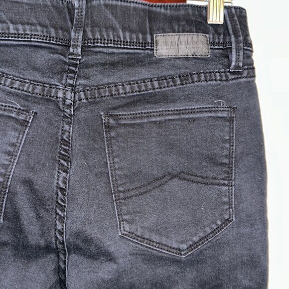 JEANSWEST 8 Black Tummy Trimmer Slim Straight Stretch Jeans - Picture 12 of 15